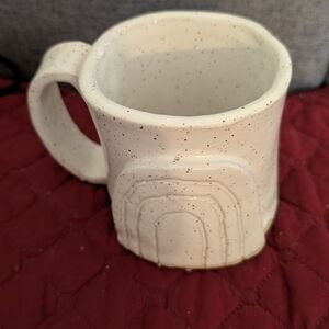 Handcrafted Speckled White Mug